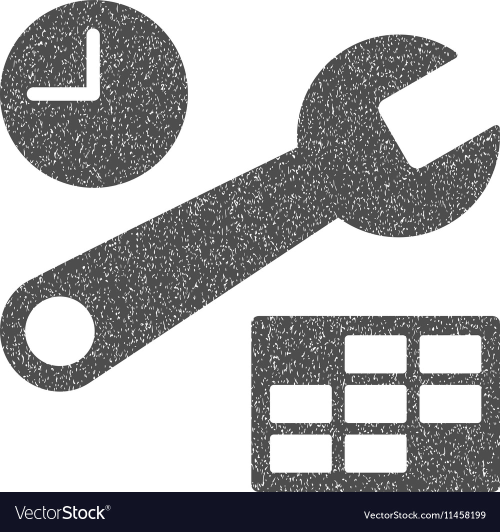Date and time setup grainy texture icon