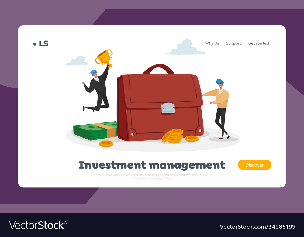 Economic management landing page template tiny