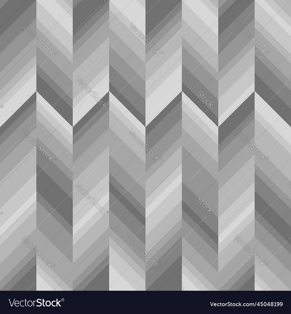 Gray gradient chevron pattern seamless background vector image Gray gradient chevron pattern seamless background