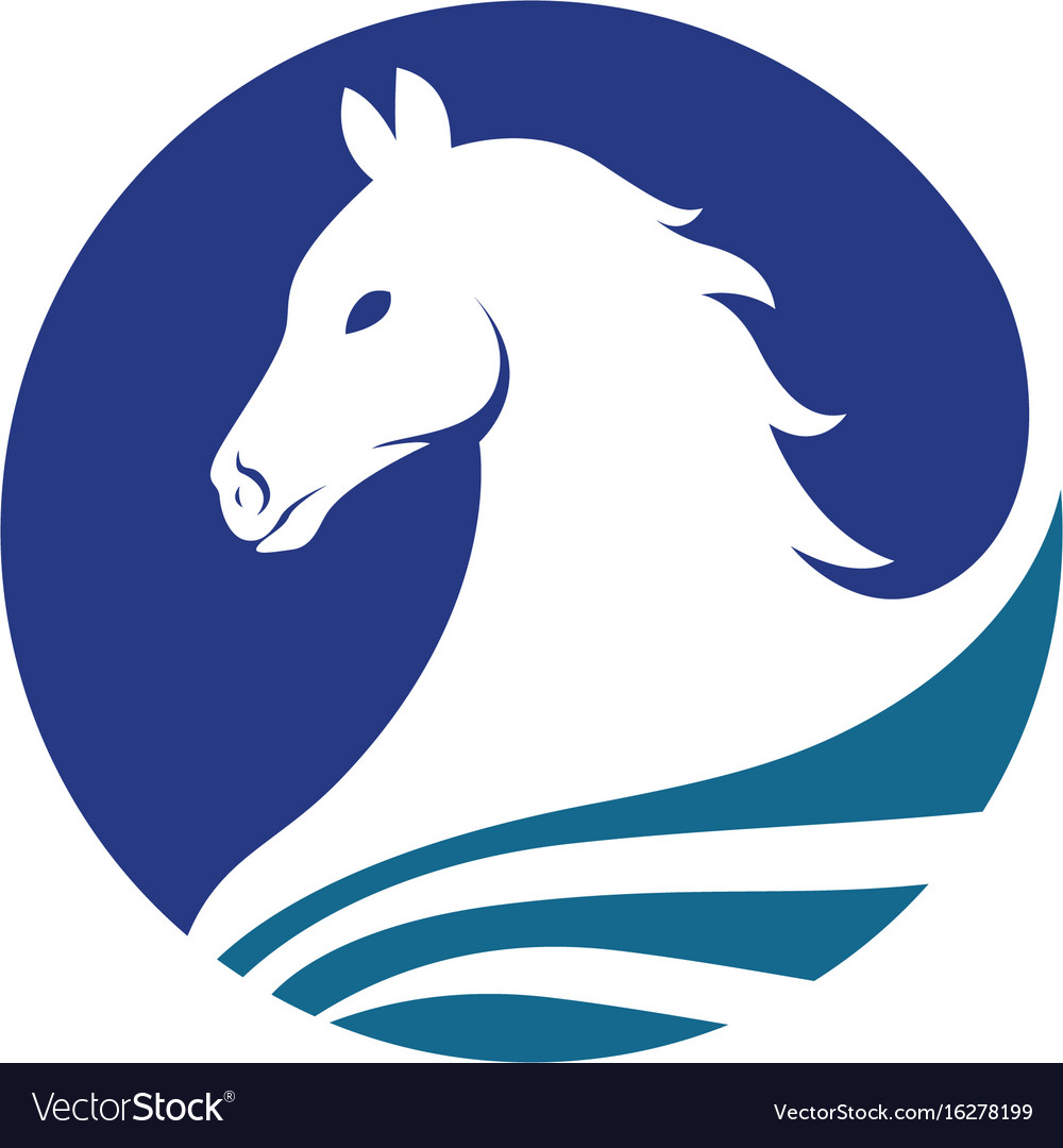 Horse logo template design