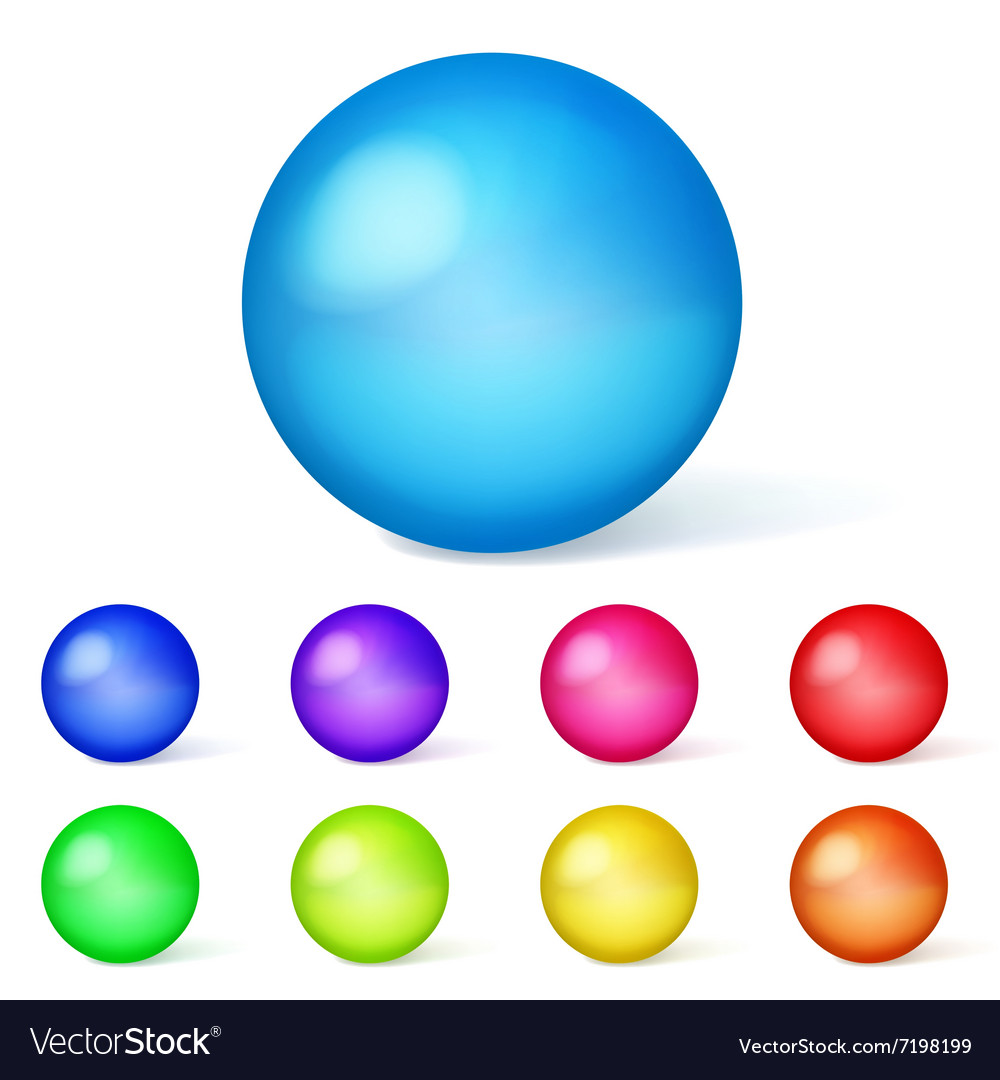 Multicolored spheres Royalty Free Vector Image