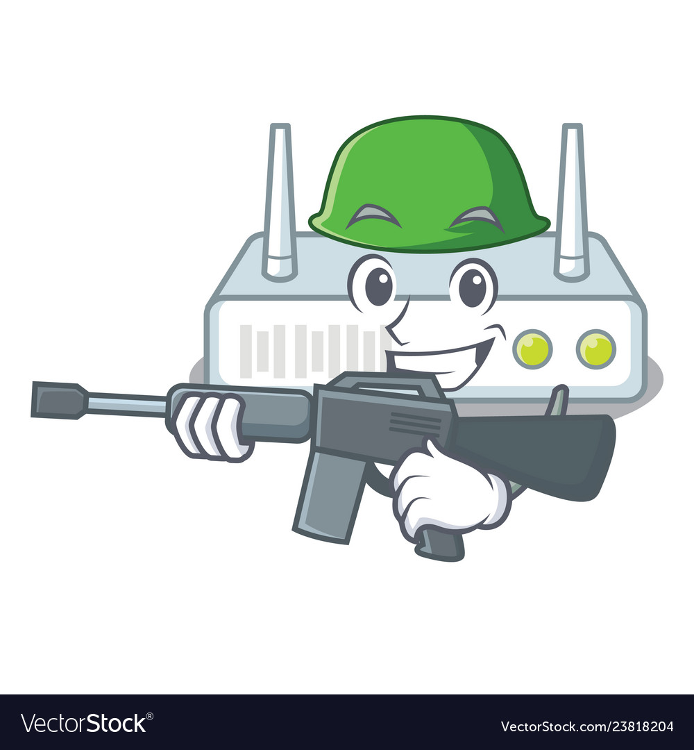 Army router in the a character shape