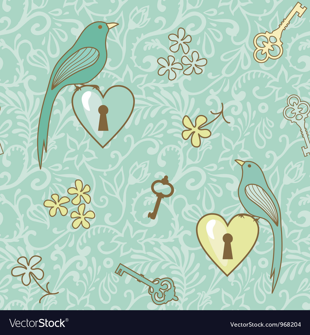 Birds and Keys Pattern