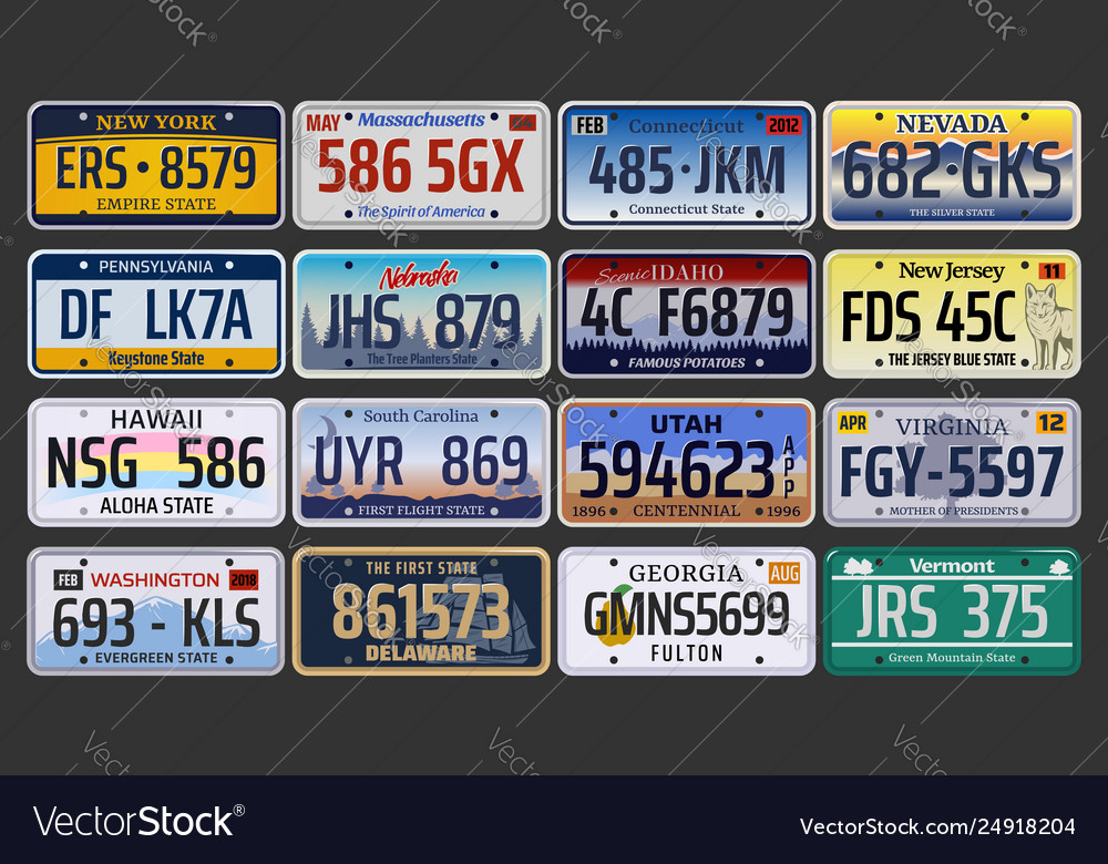 Car Registration Numbers And License Plates In Usa