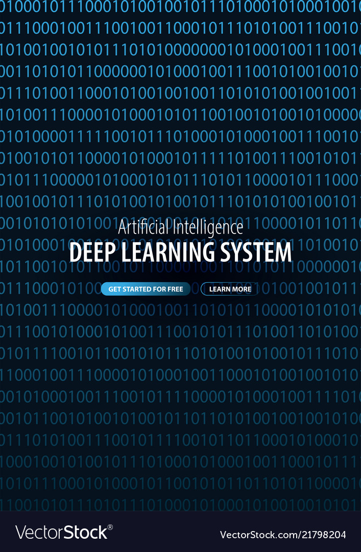 Deep learning system banner for social media