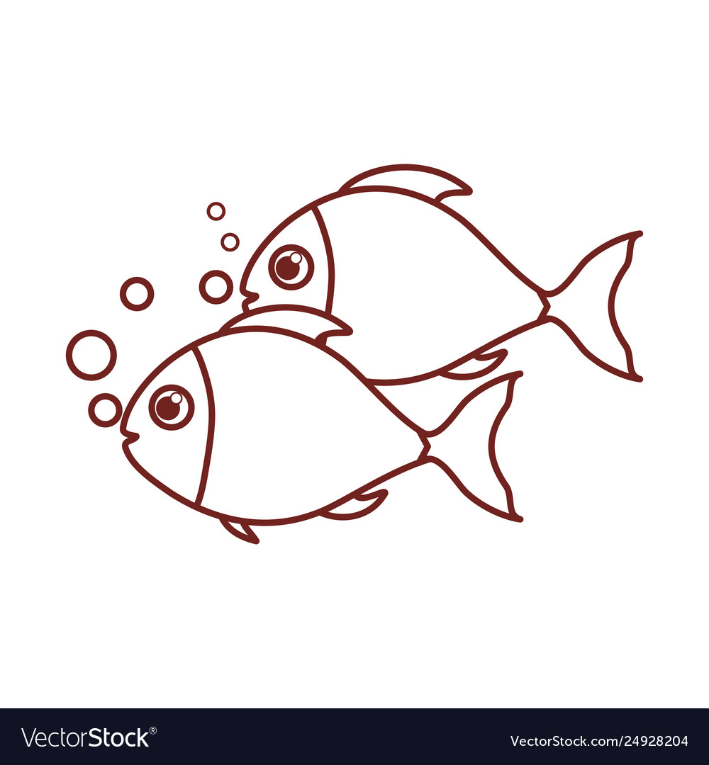 Fish pattern isolated icon