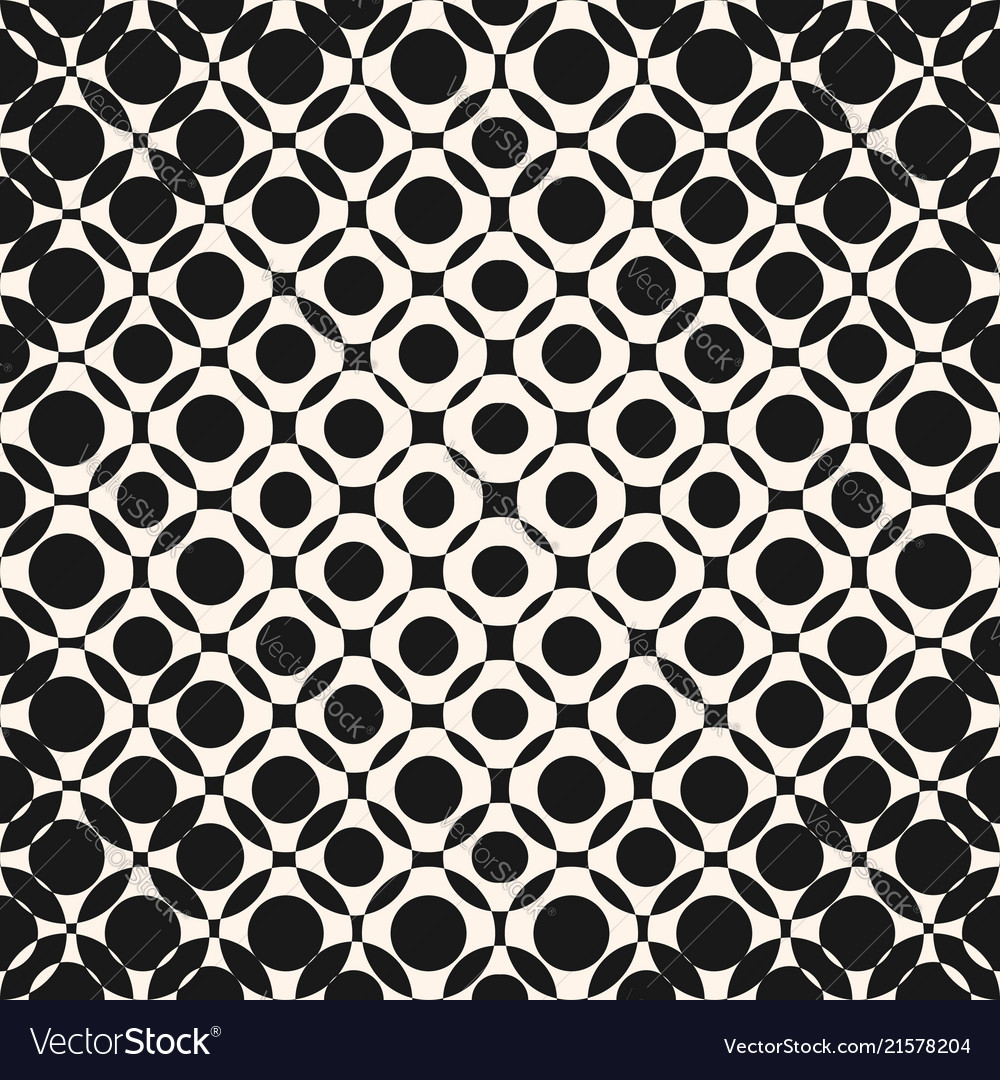 Geometric halftone seamless pattern with circles vector image Geometric halftone seamless pattern with circles
