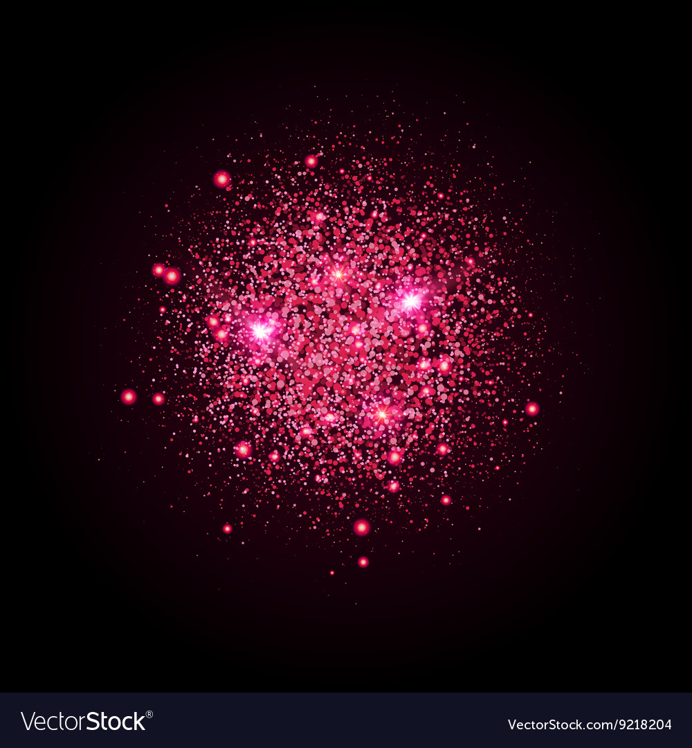 Shiny particles shape sparkling background