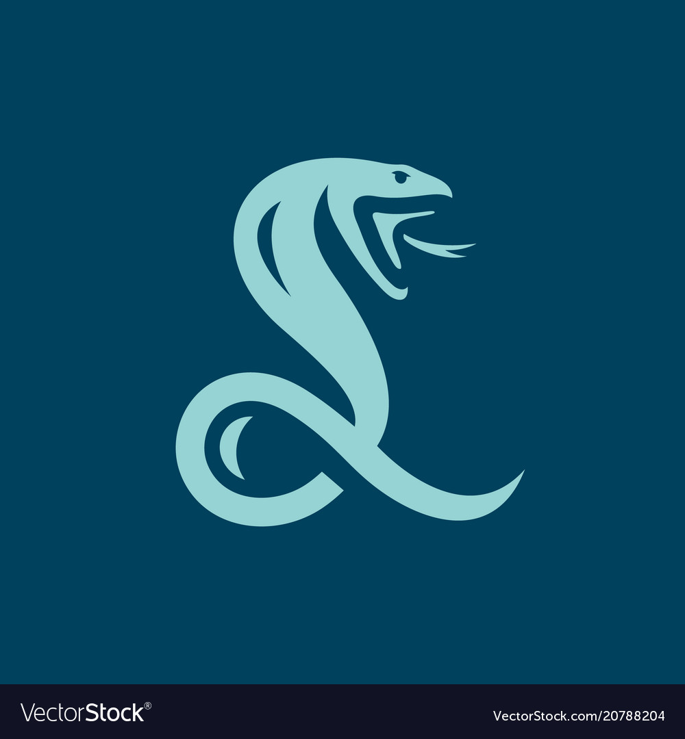 Snake sign of the letter l Royalty Free Vector Image