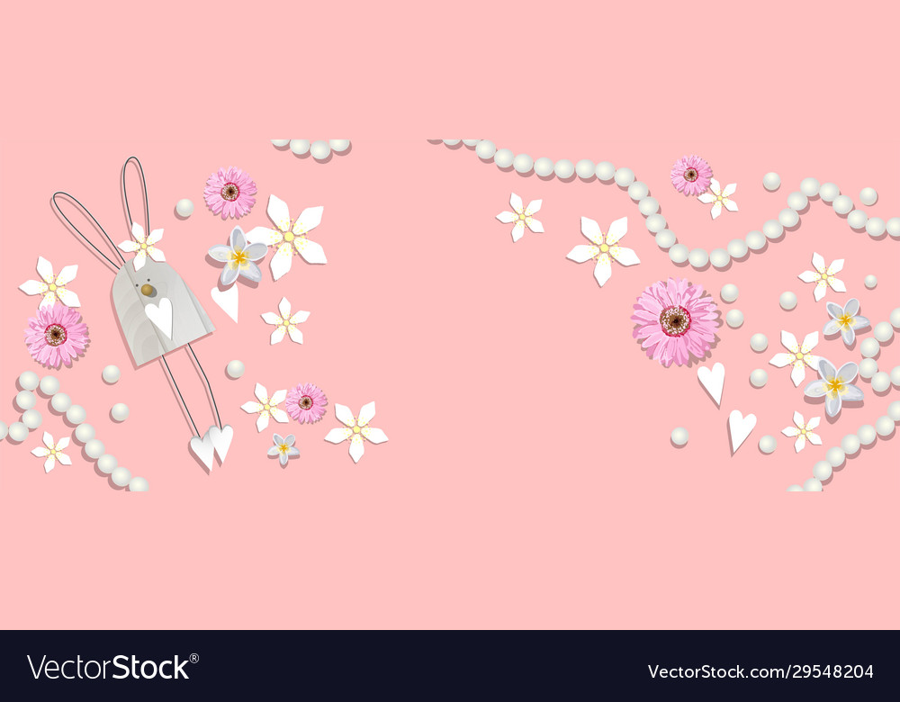 Spring background decorative elements