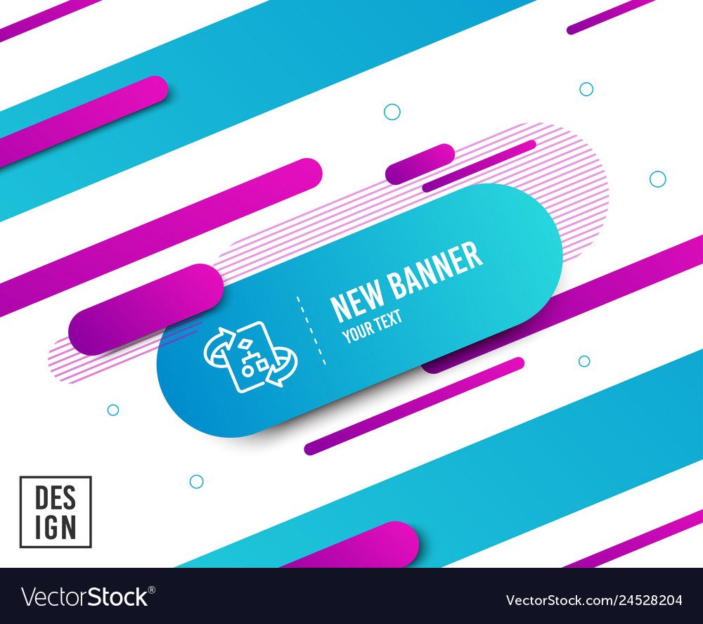 Technical algorithm line icon project vector image Technical algorithm line icon project