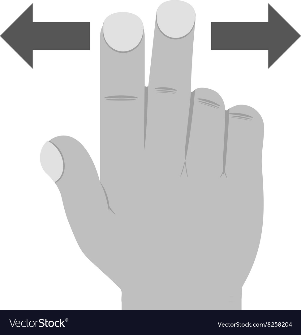 Two fingers horizontal scroll