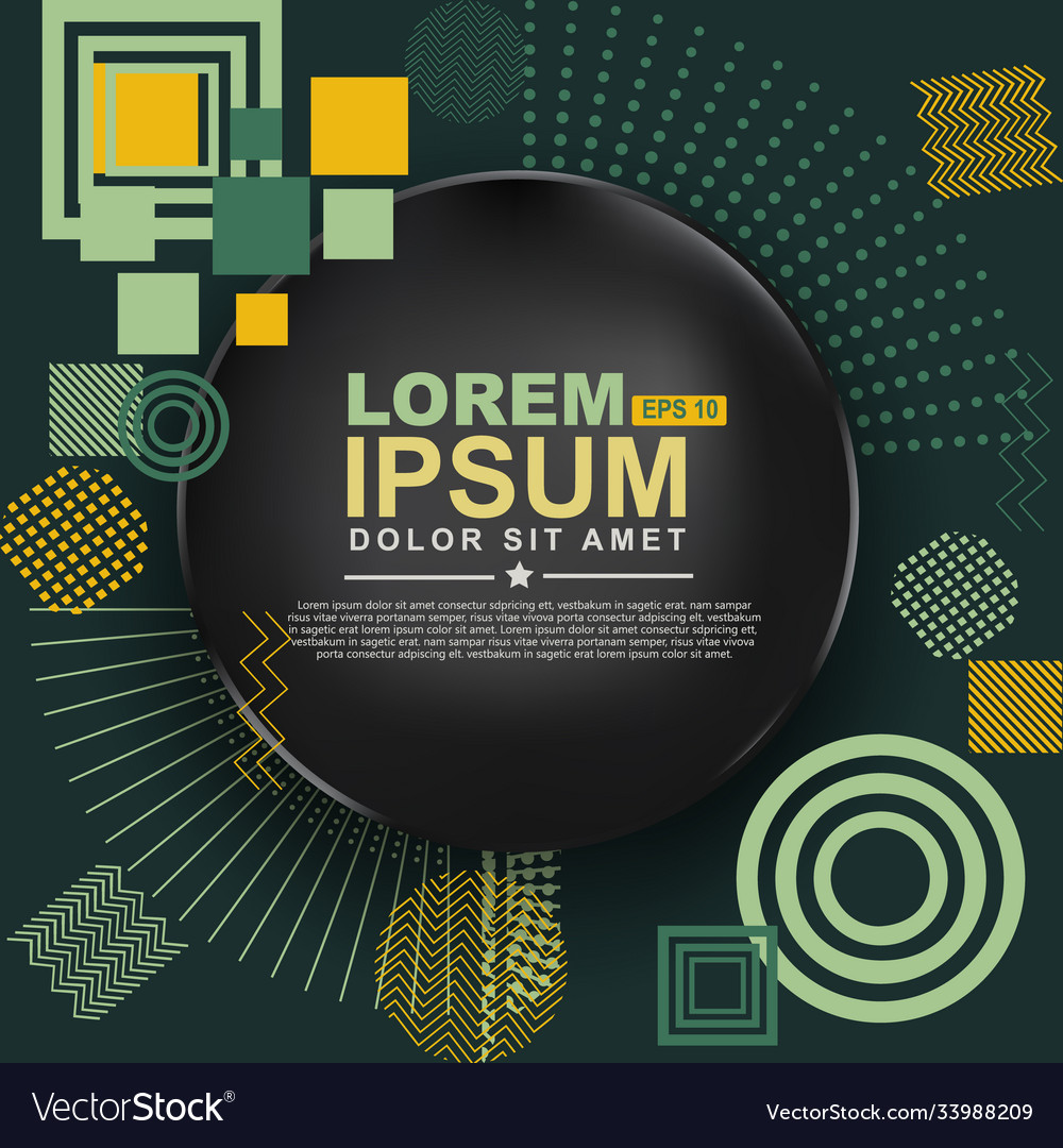 Abstract circle geometric pattern design