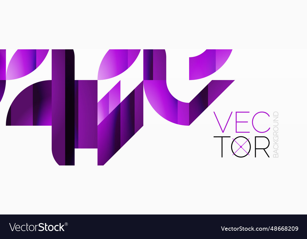 Assorted geometric shapes unite in a minimalistic Vector Image Assorted geometric shapes unite in a minimalistic