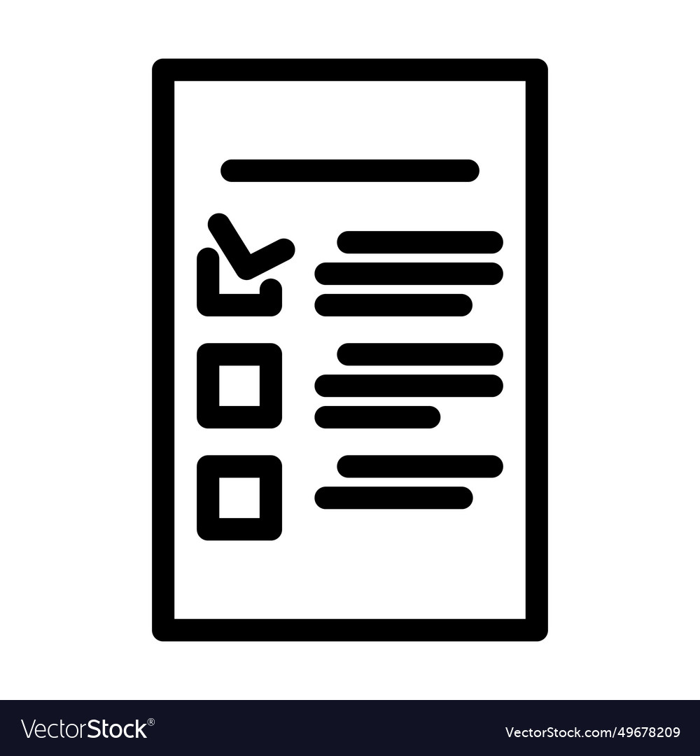 Checklist list line icon