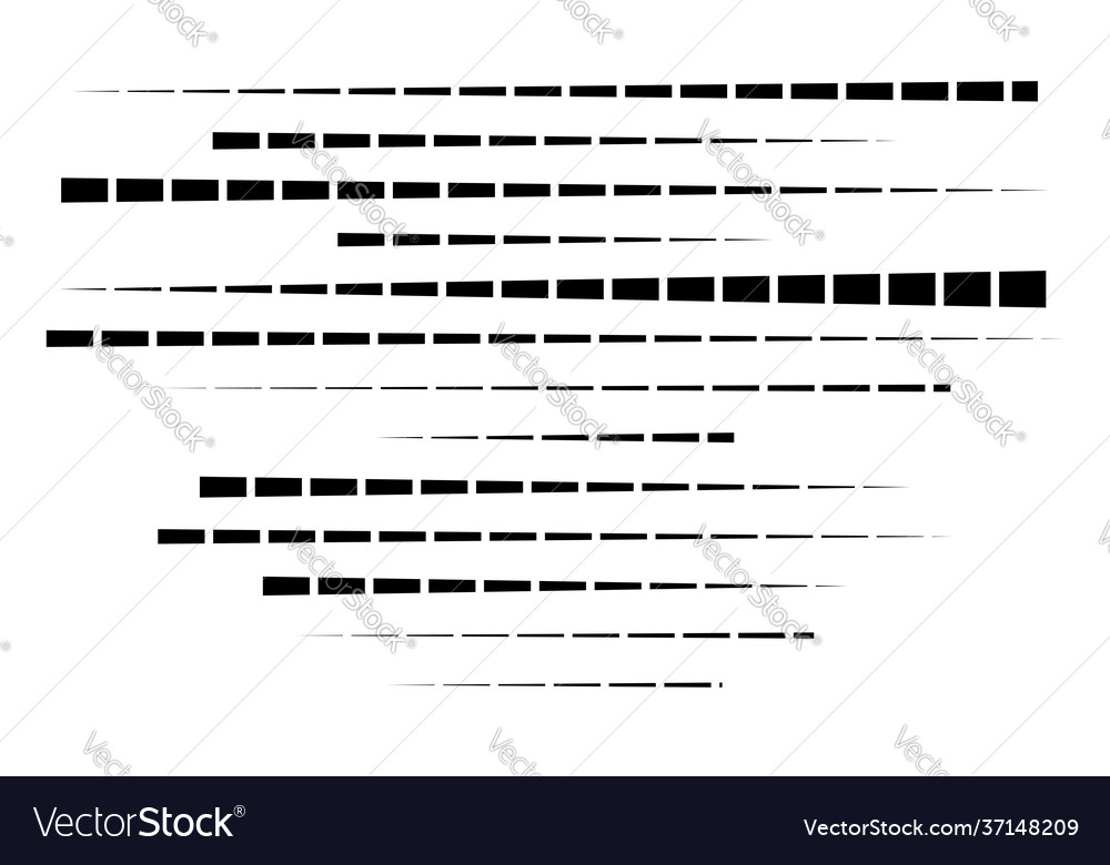 Dashed random straight parallel lines geometric Vector Image Dashed random straight parallel lines geometric