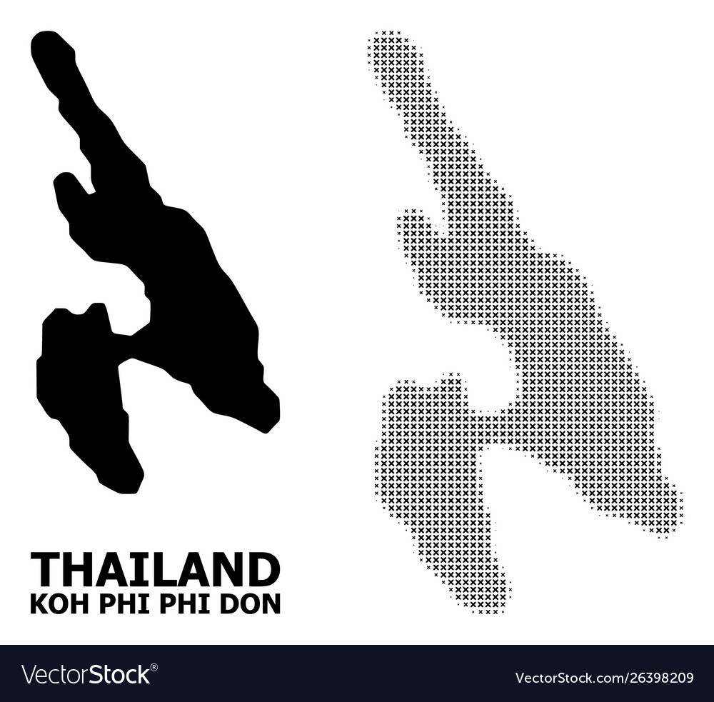 Halftone pattern and solid map koh phi