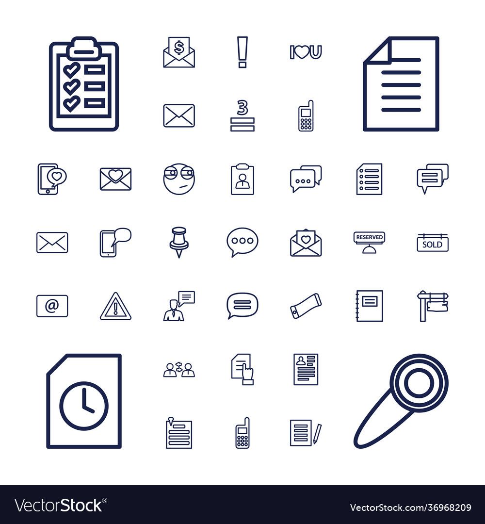 Message icons