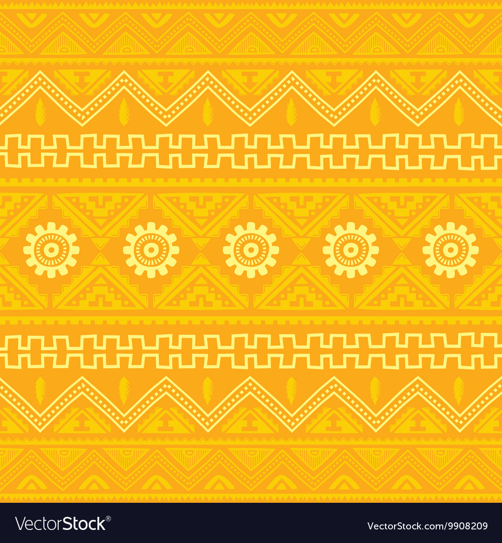 Orange native american ethnic pattern