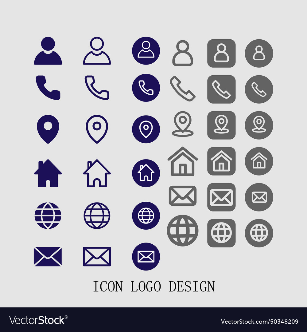 Set of icons for web and applications print