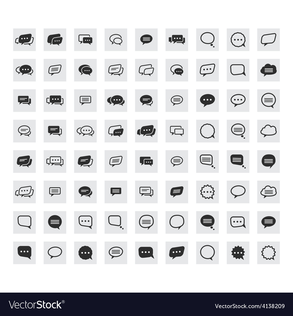 Speech Bubble Icon Set