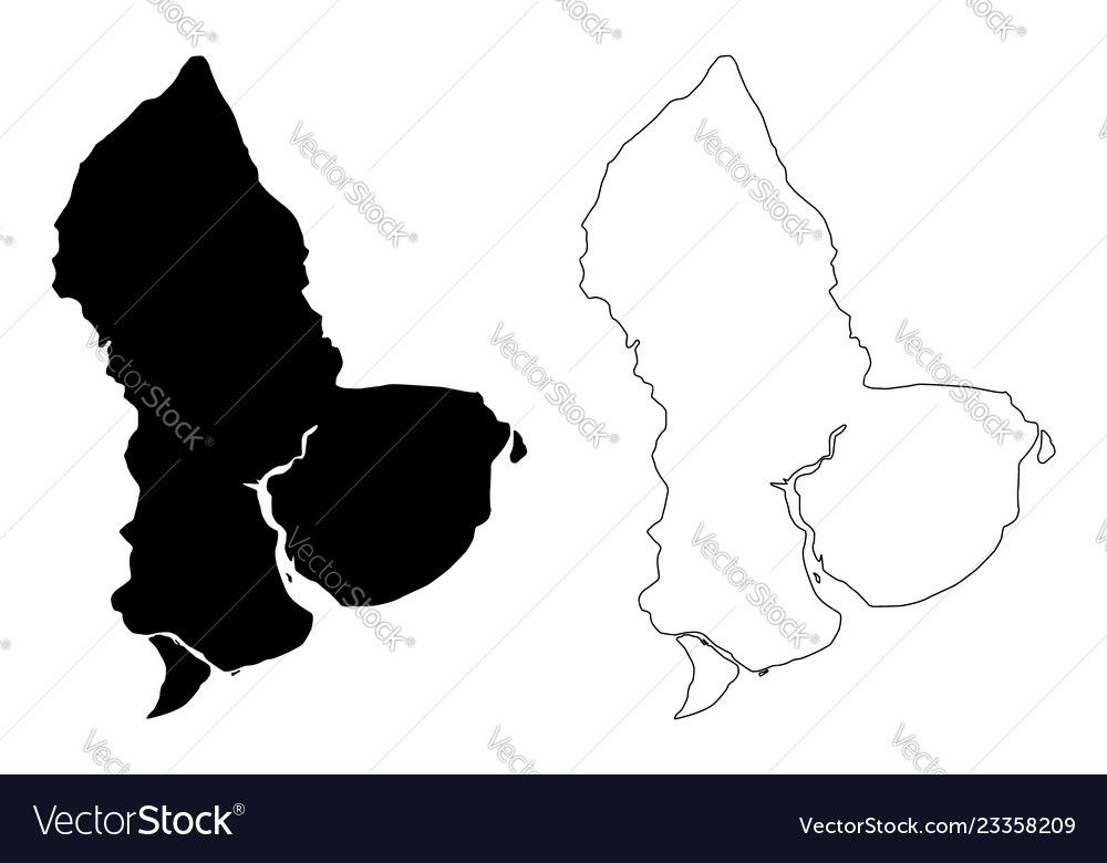 Yangon region map Royalty Free Vector Image - VectorStock