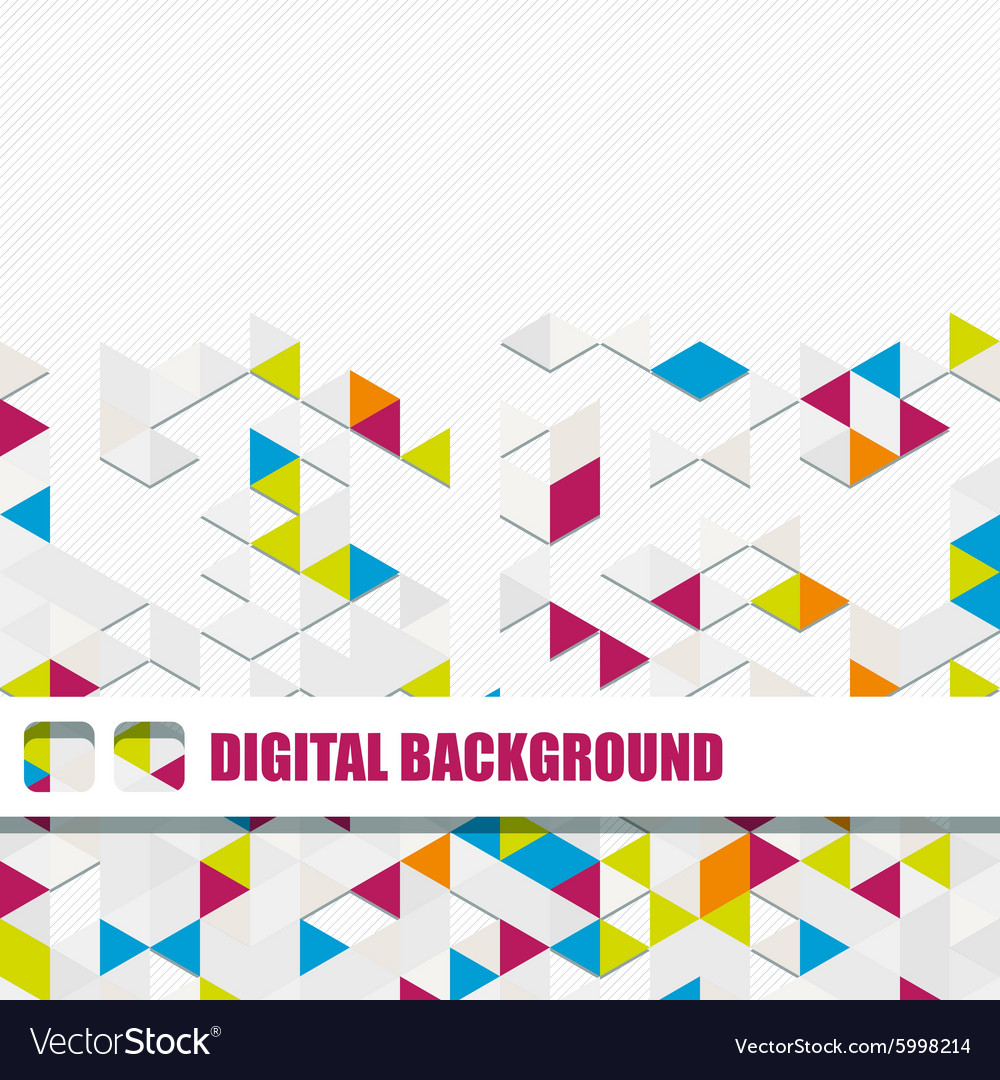 Background of different color triangles