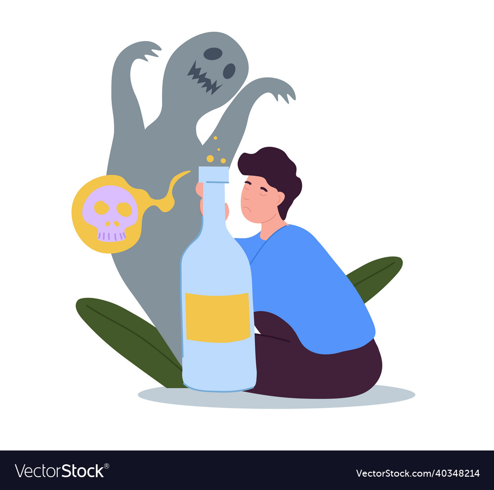 Bad habits concept vector image Bad habits concept