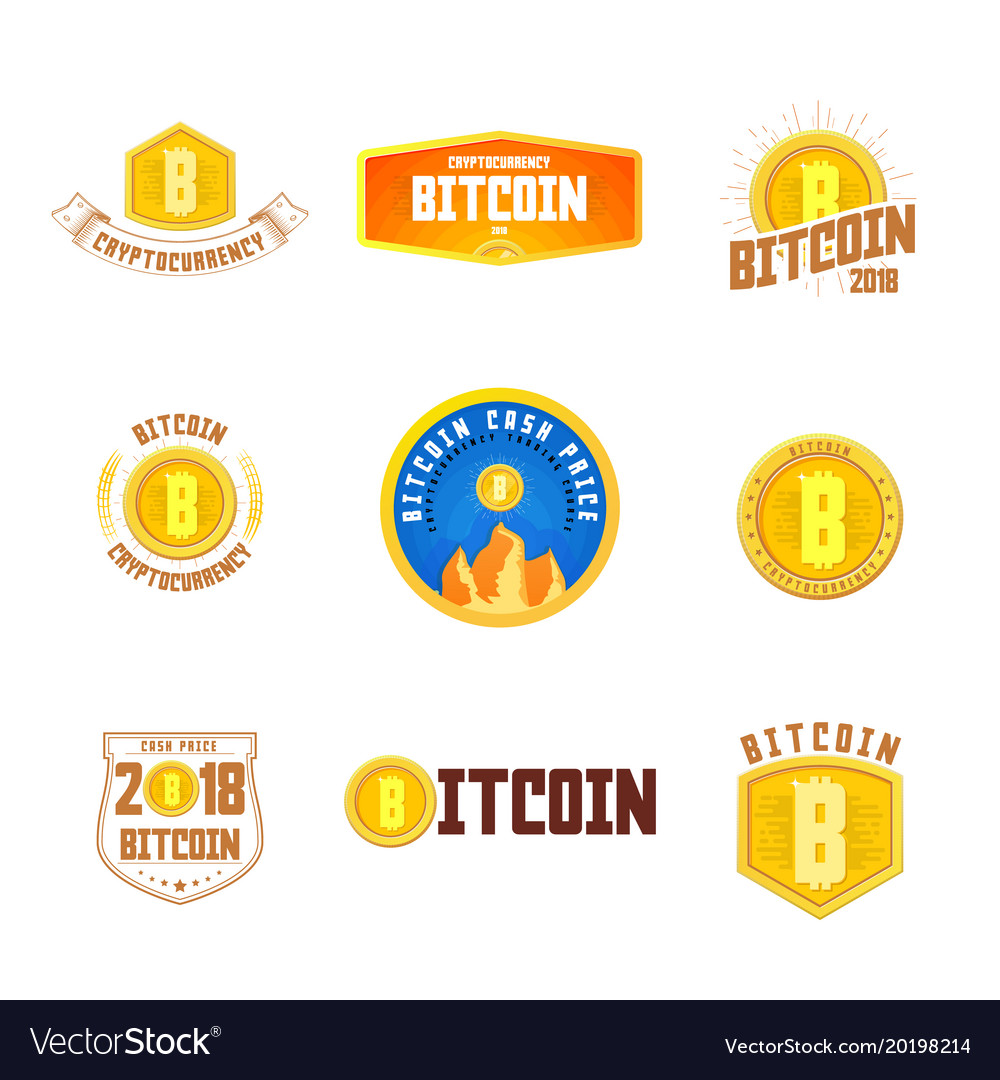 Bitcoin bage set digital money blockchain