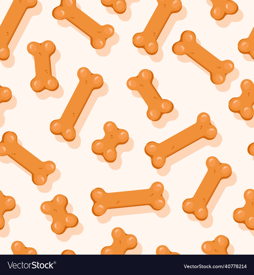 Cookies for dogs in the form of bones seamless