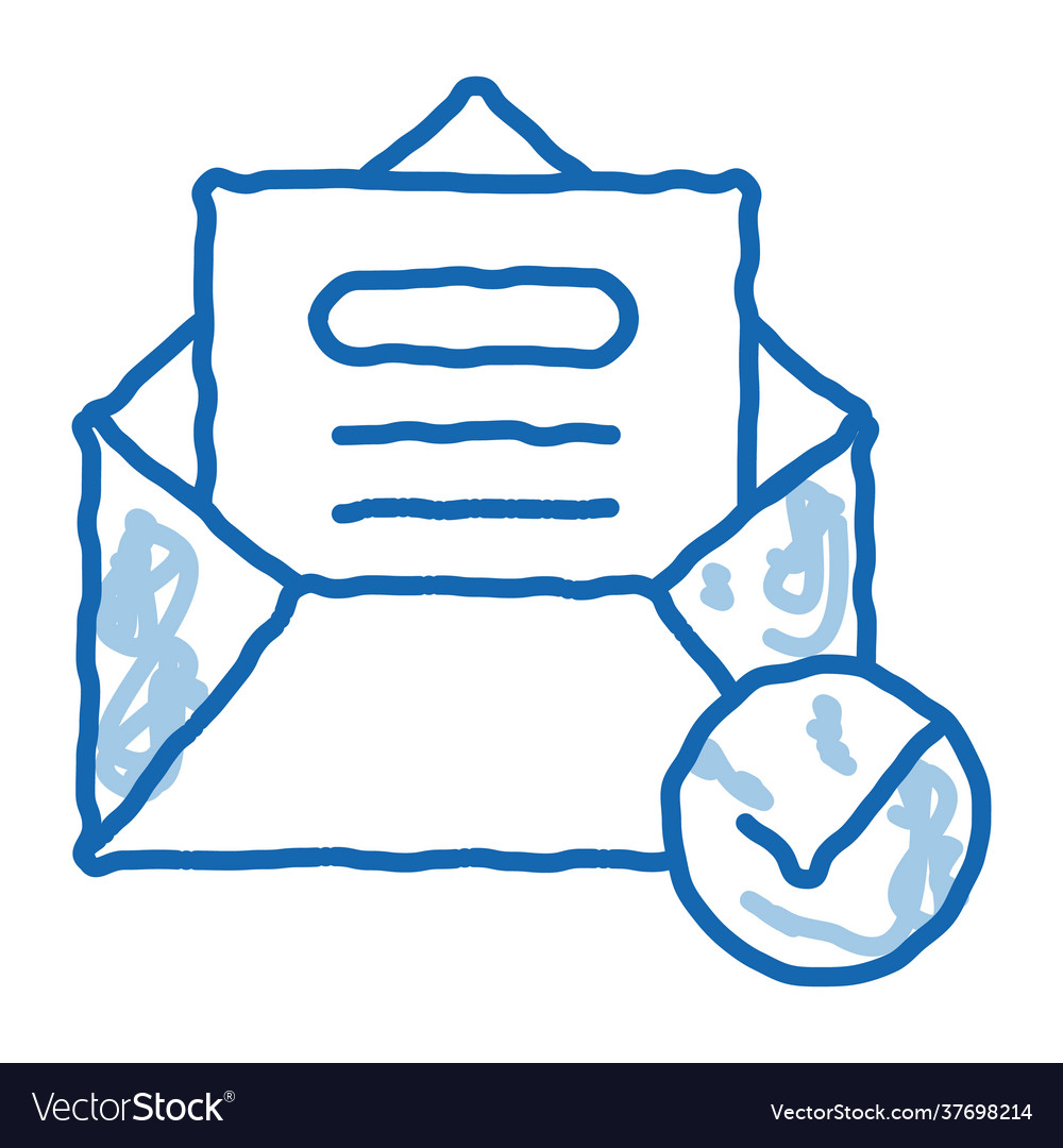 Envelope message list and approved mark