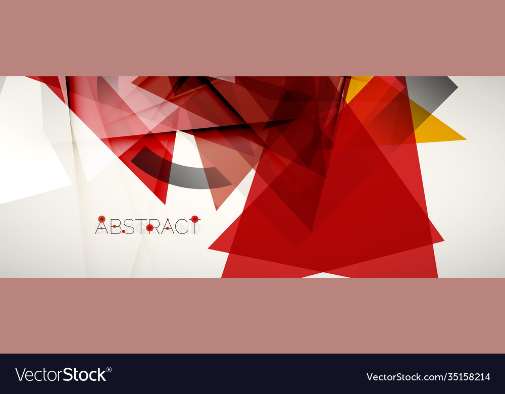 Geometric abstract background color triangle vector image Geometric abstract background color triangle