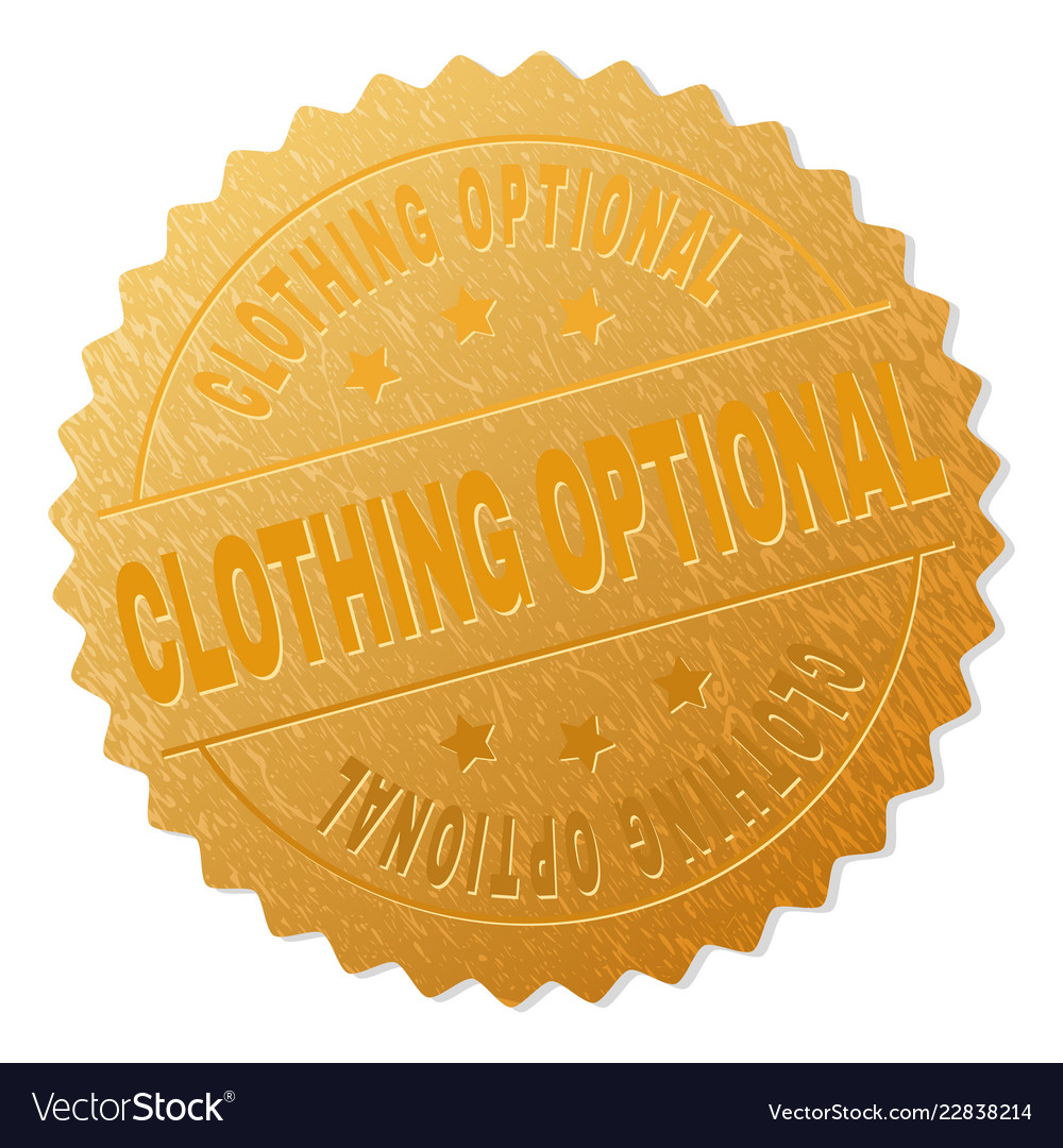 Golden clothing optional badge stamp