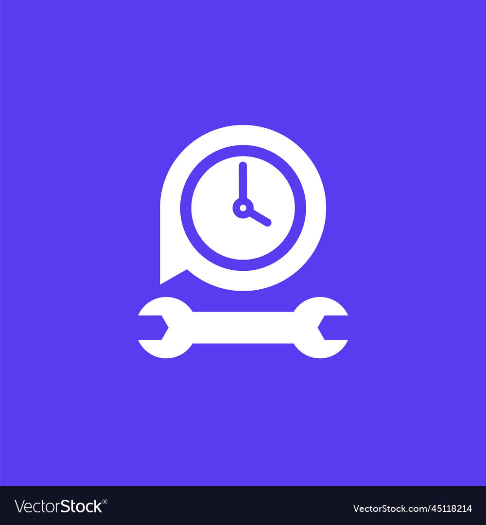 Maintenance time service icon