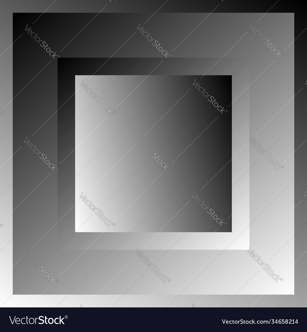 Overlapping squares blocks grayscale vector image Overlapping squares blocks grayscale