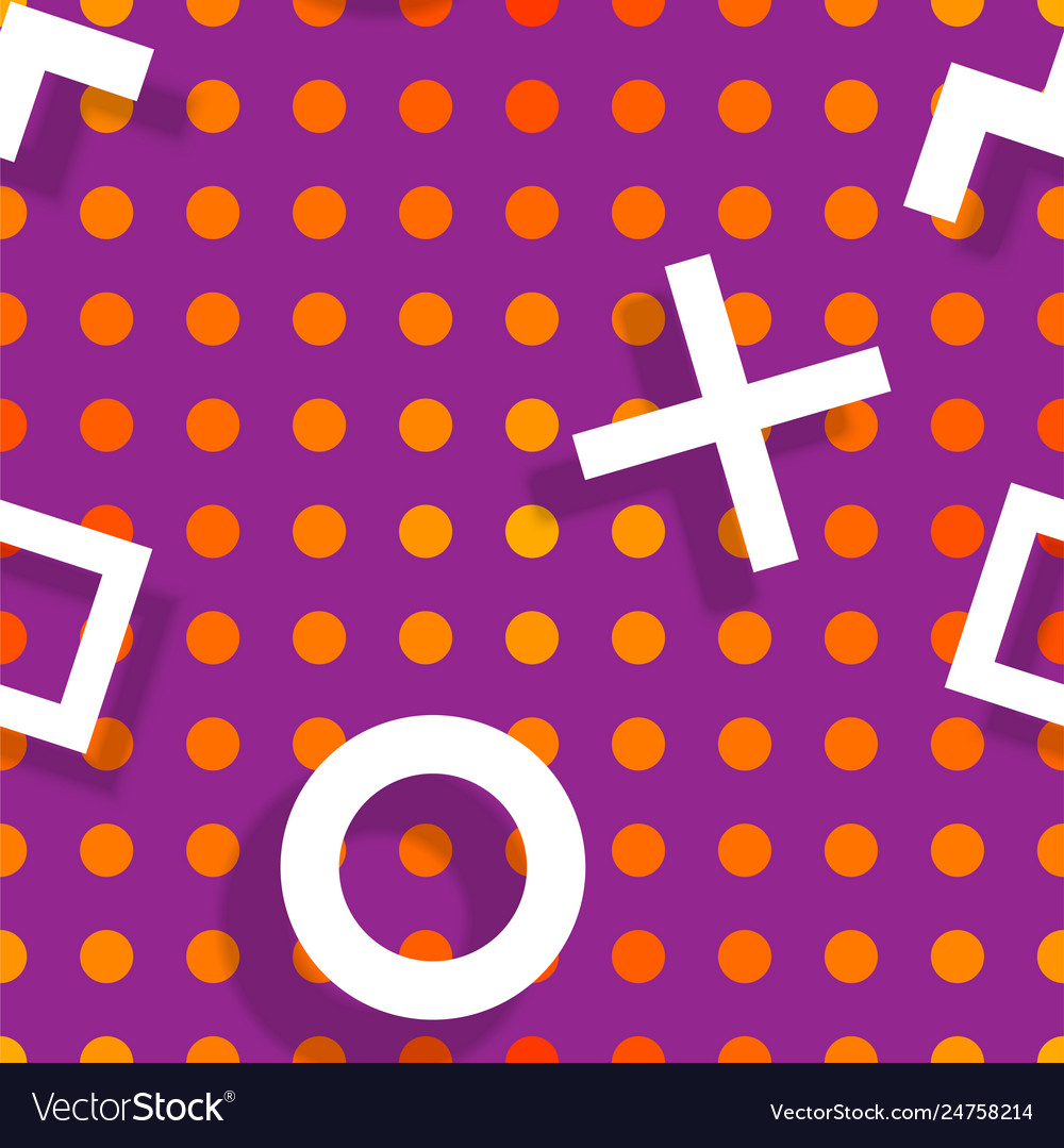 Seamless pattern geometric elements Vector Image Seamless pattern geometric elements
