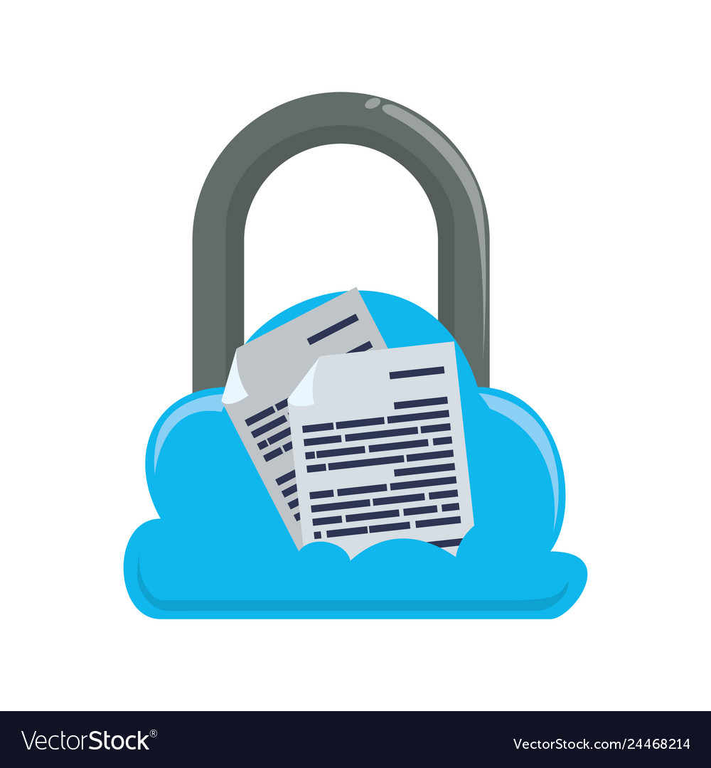 Secure padlock isolated icon