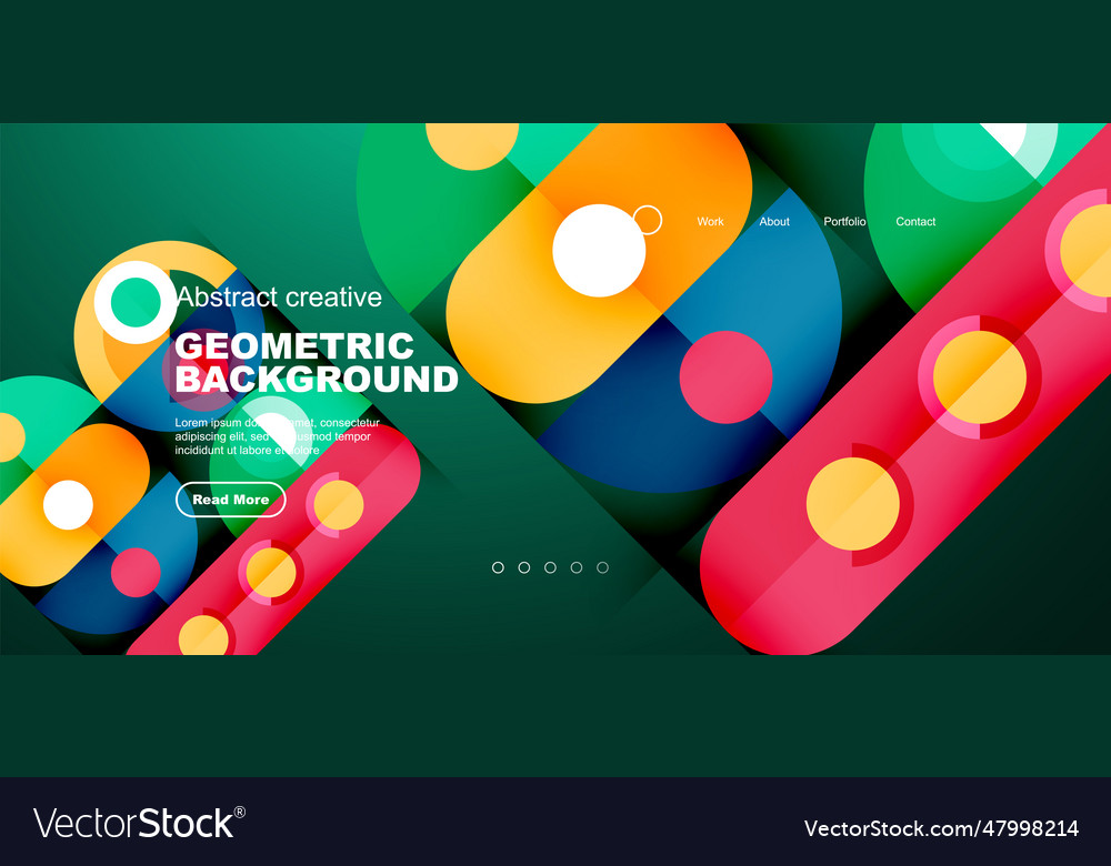Simple circles and round elements pattern