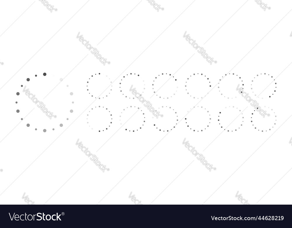 Circular loading buffering icons video ready vector image Circular loading buffering icons video ready