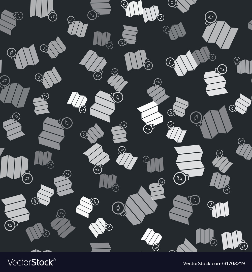 Grey location forest on a map icon isolated vector image Grey location forest on a map icon isolated