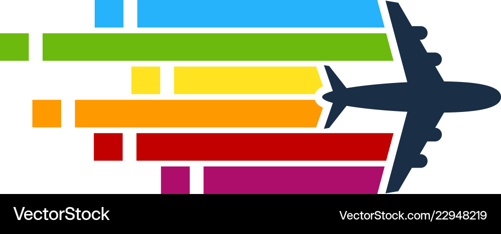 Pixel art travel logo icon design Royalty Free Vector Image