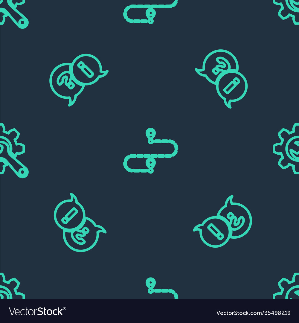 Set line route location question and exclamation vector image Set line route location question and exclamation
