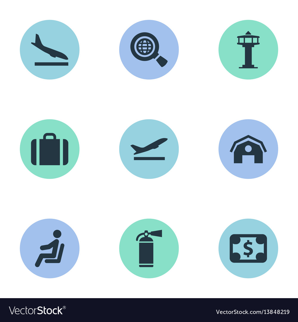 Set of simple travel icons