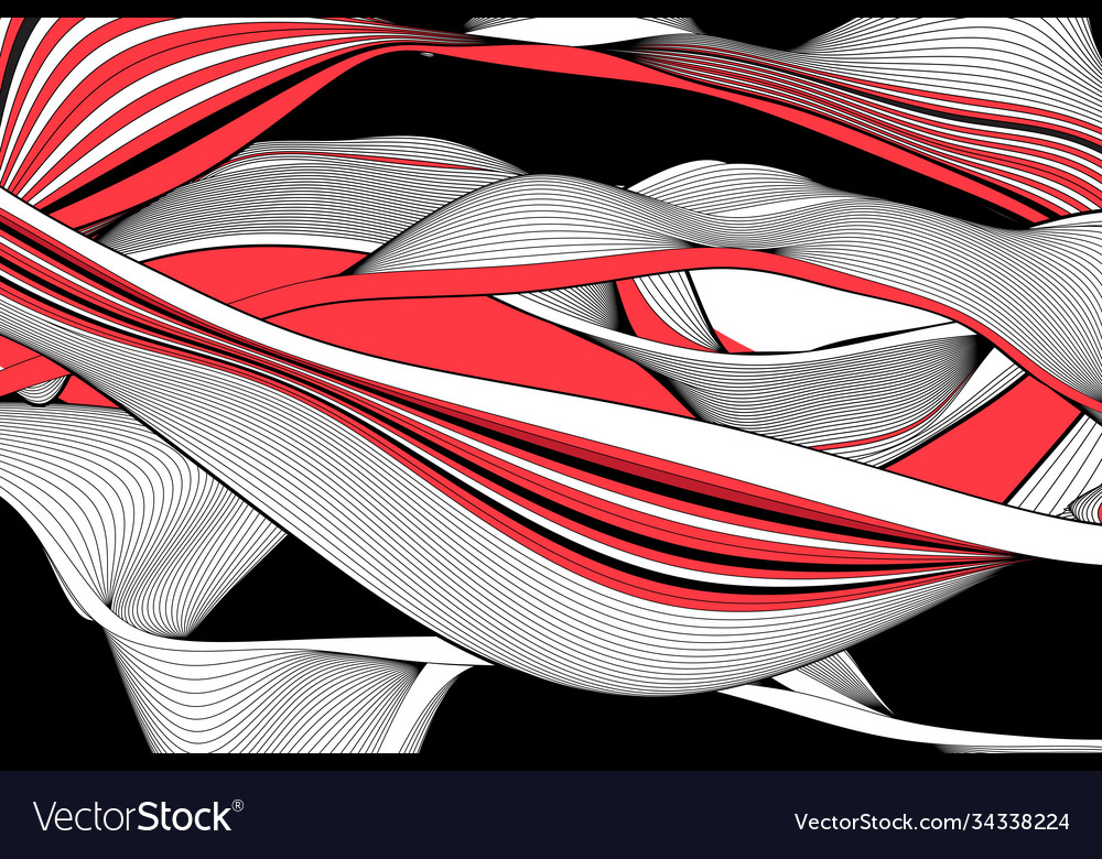 Abstract background with wavy and linear vector image Abstract background with wavy and linear