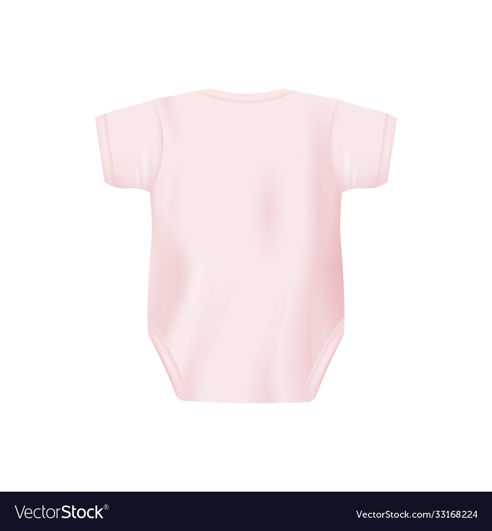 Back baby pink bodysuit realistic