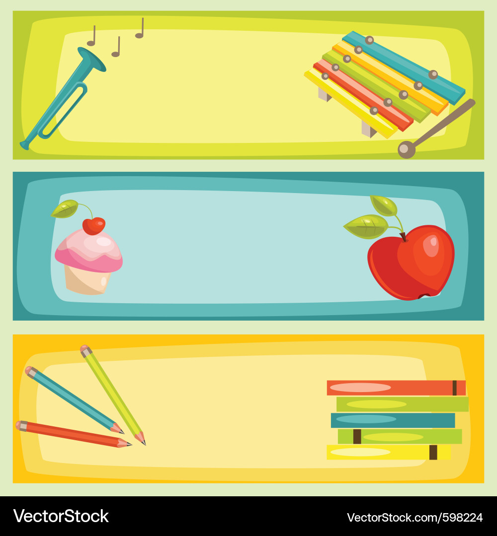 Back to school Royalty Free Vector Image - VectorStock