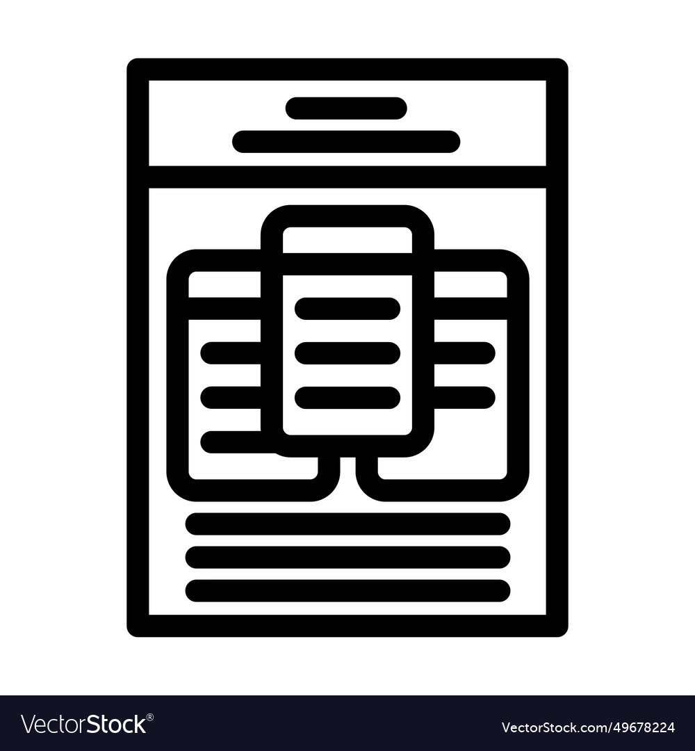 Choice list line icon