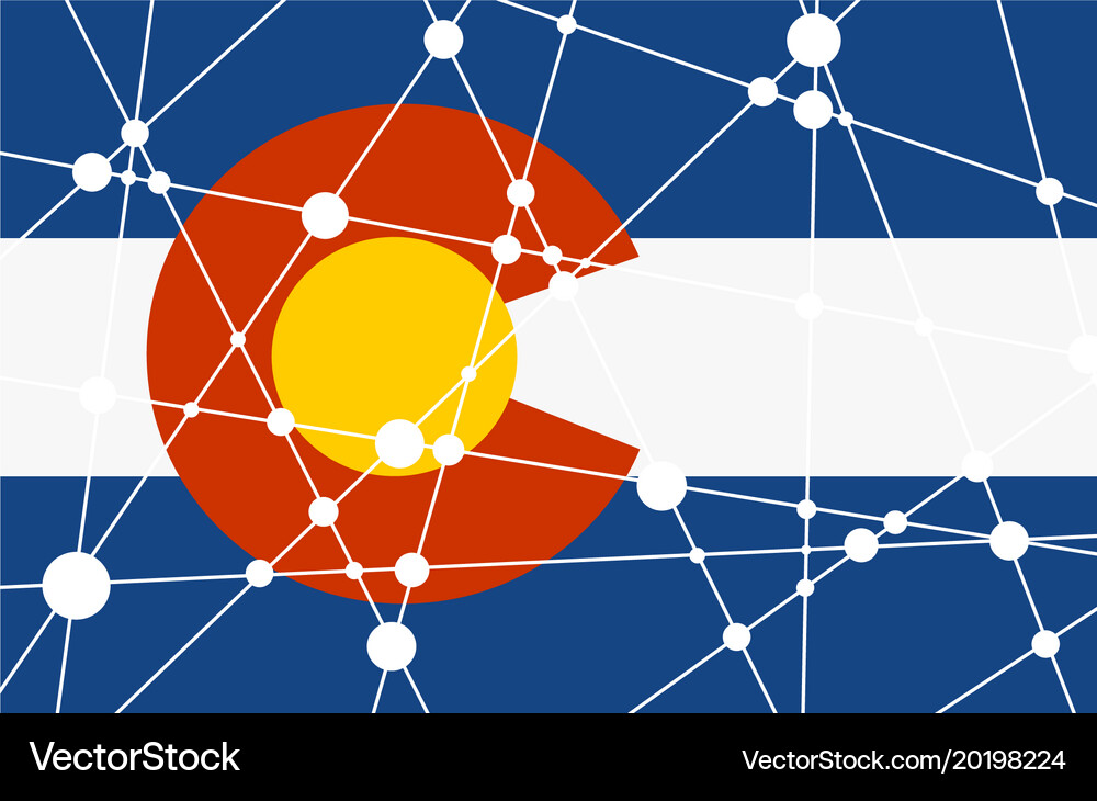 Colorado flag concept Royalty Free Vector Image