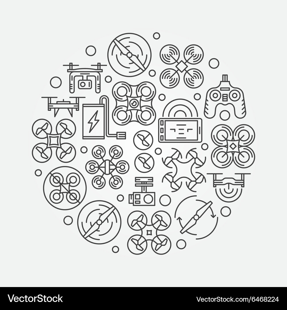 Drone Technology Concept Royalty Free Vector Image