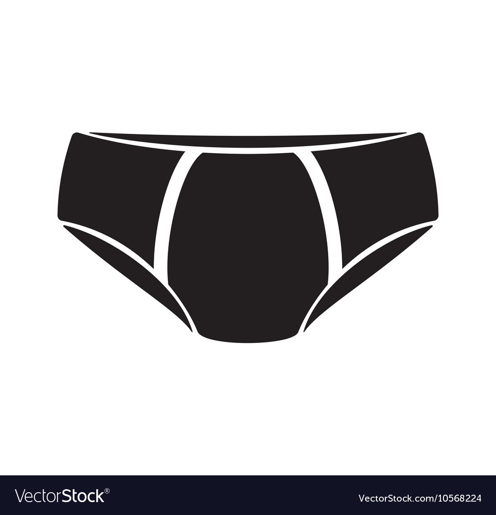 Underwear icon silhouette Royalty Free Vector Image